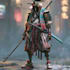 cyberpunk samurai street warrior art desing