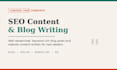 write SEO optimized blog posts and website content