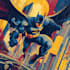illustrate a superhero comic cover art