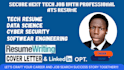 write a tech resume, engineering resume, cover letter and linkedin optimization