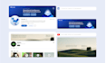 design social media post, youtube banner, canva template