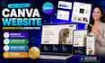 do canva website design canva landing page canva business website design