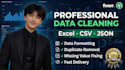 clean and format excel CSV and json data