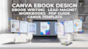 design canva ebook, workbook, lead magnet, PDF guide and journal