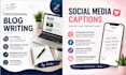 write engaging blog posts and social media captions