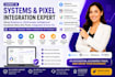 setup systeme io, clickfunnels, gohighlevel facebook meta ads pixels integration