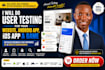 test and review website, android app testing , ios app testing for bugs and ux
