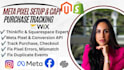 fix thinkific squarespace facebook meta pixel tracking checkout page purchase