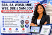 do sam gov registration, sba, wosb, mbe, dbe, 8a certification