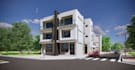 design 3d architectural rendering, residential building, multi family housing