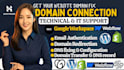 connect transfer domain to website, godaddy, hosting, goggle workspace