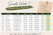 do accurate data entry, excel spreadsheets, CRM, and database management