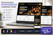 create a modern responsive landing page