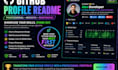create a professional github profile readme