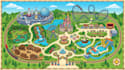 design custom illustrated theme park, amusement park and attraction maps