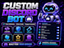build a custom discord bot dashboard and web control panel
