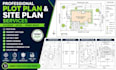 draw plot plan property site plan contour map lot split map subdivision plan