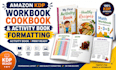 format workbook cookbook and activity book for amazon KDP