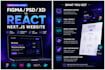 convert figma PSD or xd to react next js website