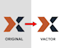 manually convert any image into a high quality vector format