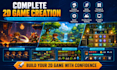 develop professional 2d unity games for android, ios, PC, and webgl