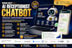 build ai receptionist chatbot for lead capture, support and appointment booking