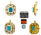 jewelry cad designer ring and pendant earring