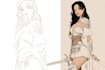 sketch any character in any way