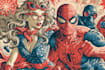 draw in comic style and retro colors