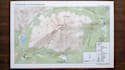 design mountain hiking map, scenic trail map, summit map, printable hiking guide