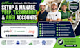 setup yelp taskrabbit angi account management for electrician painter landscaper