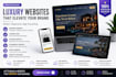 build a luxury website, business website or modern website