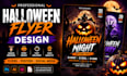 create animated motion flyer, party flyer, event flyer, halloween flyer