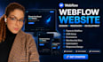 design webflow website, webflow redesign, optimize webflow, webflow development