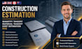 do construction estimation material takeoff boq hvac electrical plumbing