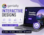 create interactive genially lessons, courses, infographics, presentation
