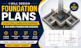 design foundation plans, structural foundation drawings, and building foundation
