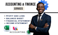 prepare complete financial statements with balance sheet and pnl