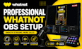 set up professional whatnot obs stream for live auctions