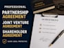 draft partnership agreement, joint venture and shareholder agreement