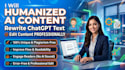 humanize ai content, rewrite chatgpt text, and edit content professionally