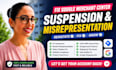 fix google merchant center suspension and misrepresentation