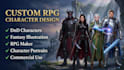 create rpg character faceset and busts