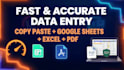 be your data entry excel pdf to csv expert