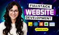 build and rebuild website, create custom websites as full stack developer