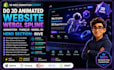 do 3d animated shopify website webgl spline 3d shopify hero section lottie gsap