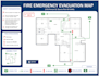 design professional emergency evacuation map, fire exit plan