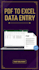 do PDF to word, excel data entry and handwritten typing in 12 hours