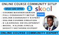 setup kajabi online course skool online community creation skool community setup