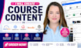 create course content on talentlms, learnworld, graphy, moodle and wordpress lms